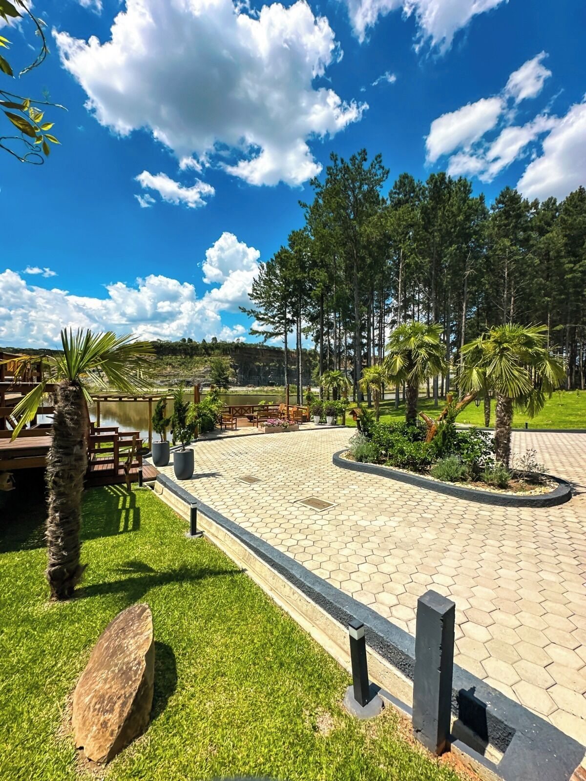 Chalé luxo, vista para o lago | Área da propriedade