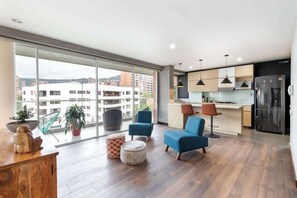 Interior - |EP| Modern Apt in Medellin w/Pool, BBQ, Desk (Medellín)