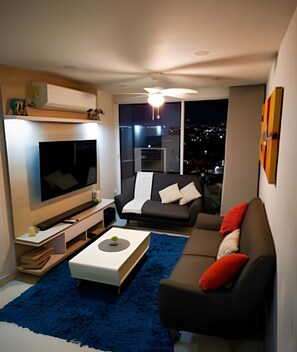 Apartment | Living area | Printers - Apto Moderno 3 Hab-Agua 24-7-Central-AC (Villavicencio)