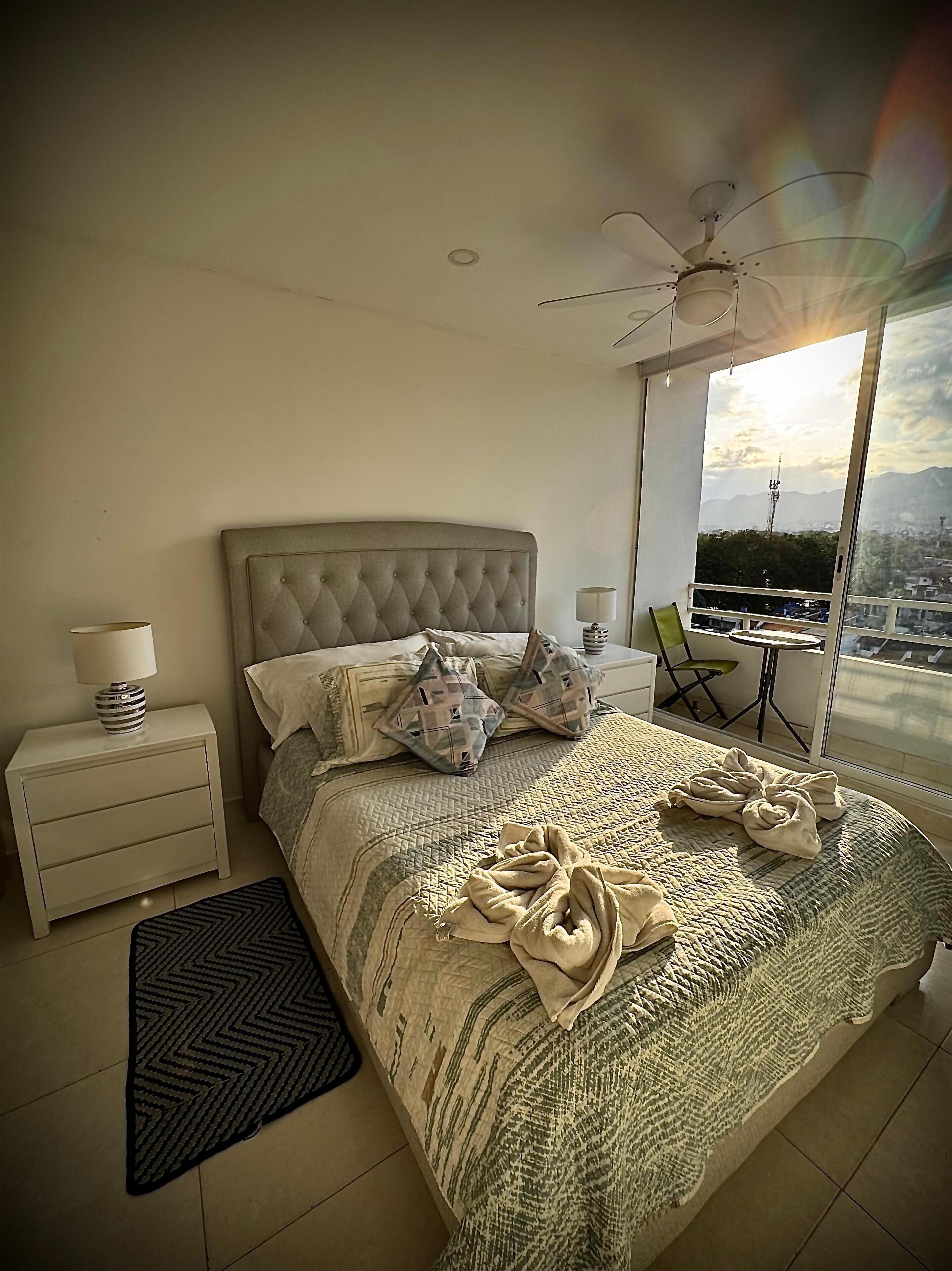 Apartment | In-room safe, blackout curtains, iron/ironing board, free WiFi