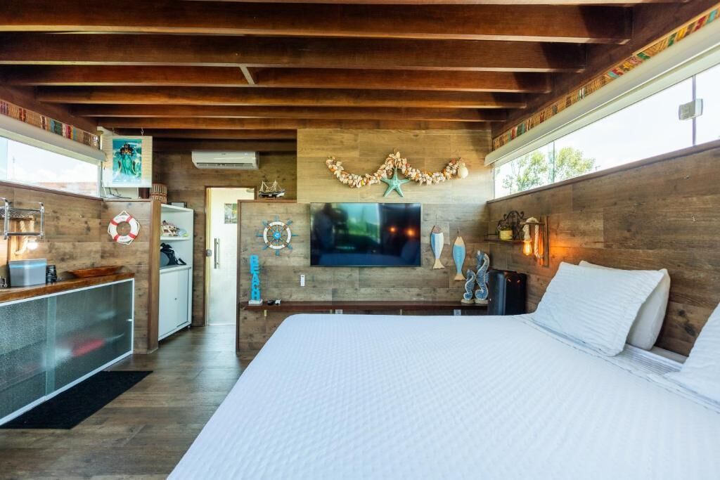 Apartamento luxo, sacada, vista para o mar