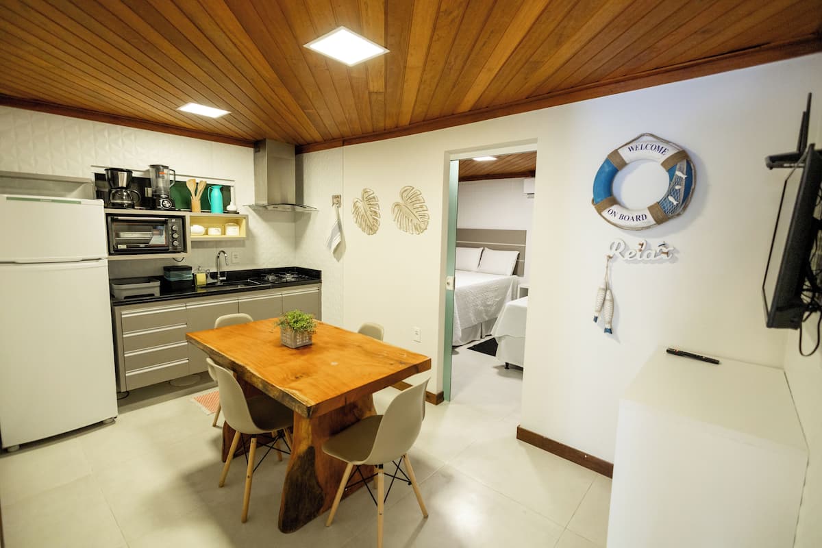 Quarto triplo | Cozinha privada