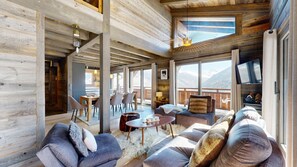 TV, fireplace - Chalou LUXE & COSY chalet 8 personnes (Hérémence)