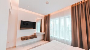 2 slaapkamers, een strijkplank/strijkijzer, wifi, beddengoed