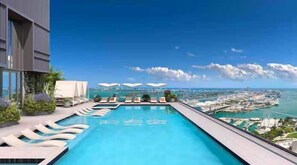Pool - 34th Floor Luxurious 1BR | Epic View+Top Location (Miami)