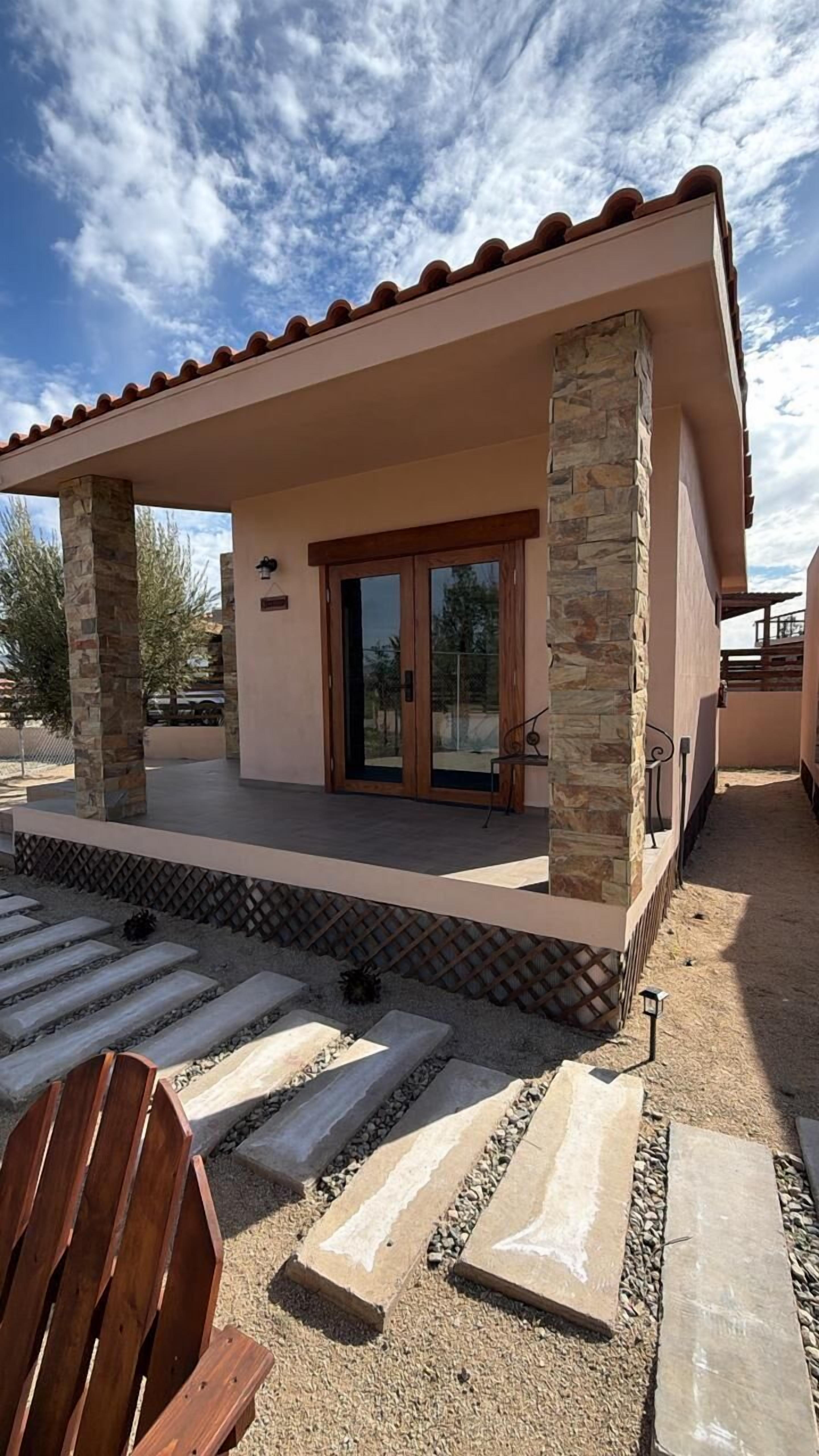 Cabin tiện nghi đơn giản, 1 phòng ngủ, quang cảnh núi | Hiên