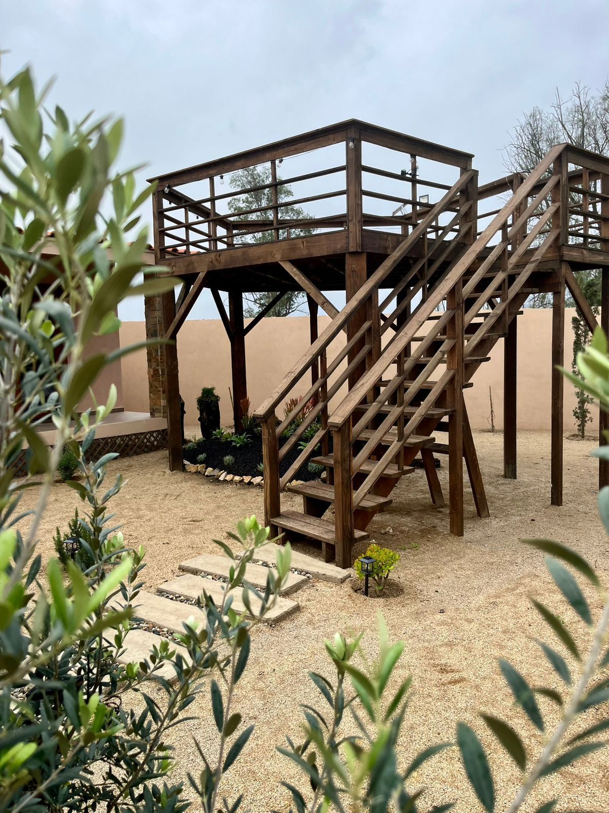 Comfort-Ferienhütte, 1 Schlafzimmer, Bergblick | Terrasse/Patio