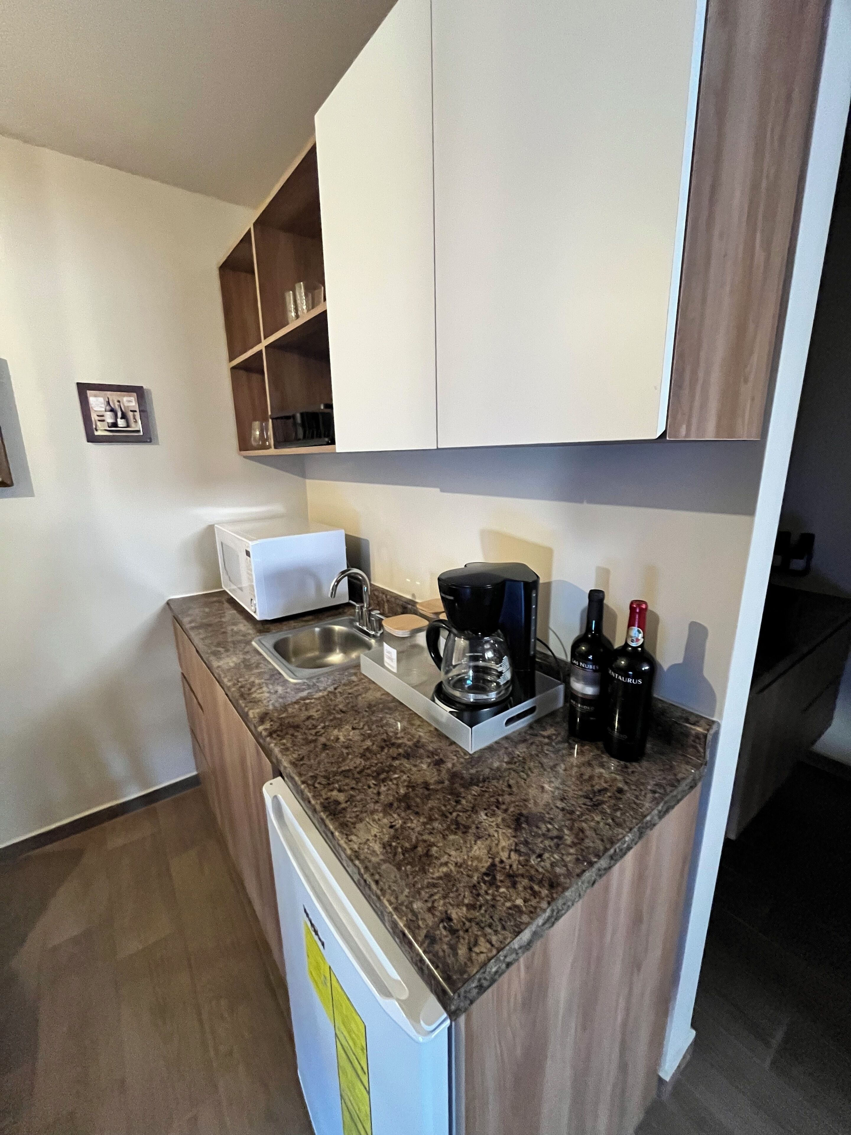 Comfort-mökki, 1 makuuhuone, vuoristonäköala | Yksityinen keittiö