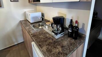 Comfort-mökki, 1 makuuhuone, vuoristonäköala | Yksityinen keittiö