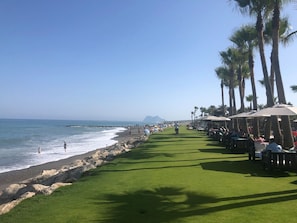 Beach nearby, beach towels