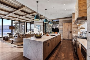 Private kitchen - Stunning 7,000 sq foot Luxury Custom home on Whitefish Lake, Whitefish, Montana (Whitefish)