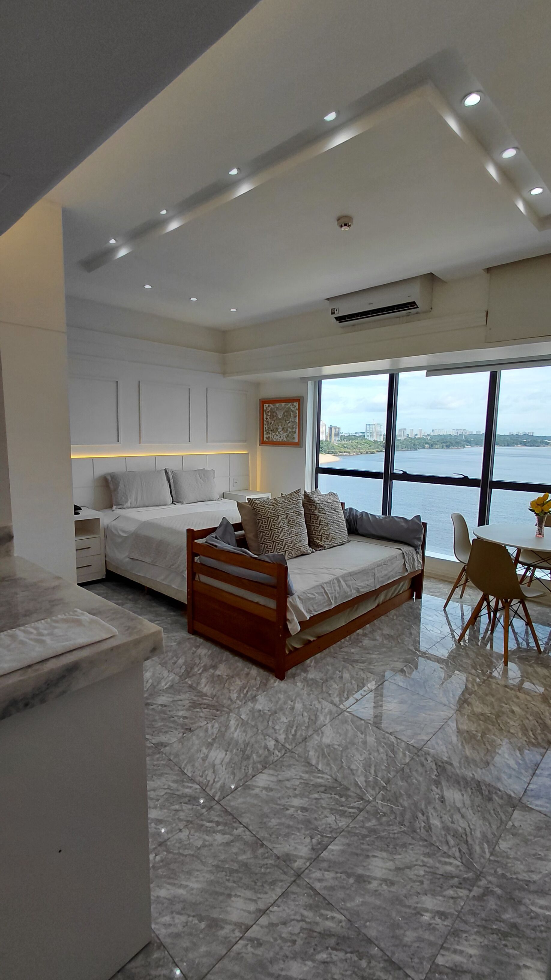 Apartamento Deluxe, cocina, vistas a la playa