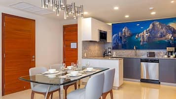 Doppia Luxury, vista oceano | Cucina privata