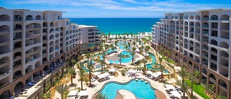 Luxury-Doppelzimmer, Meerblick | Terrasse/Patio