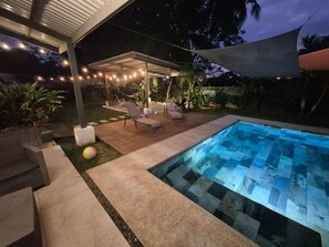Pool - Ginger House – Sleeps 8 | Pool & Rancho | 3 km from Surf (Quebrada Amarilla)