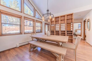 Dining - Mountain-View Cabin | Hot Tub + Cozy Wood Stove (Angel Fire)