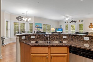 Interior - RELAX  in this spacious serene end unit Condo.Pool and dock with club house. (Supply)