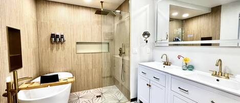 Hair dryer, towels