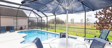 A heated pool