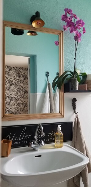 Hair dryer, towels, soap, shampoo - Charmant T2 (La Bourboule)
