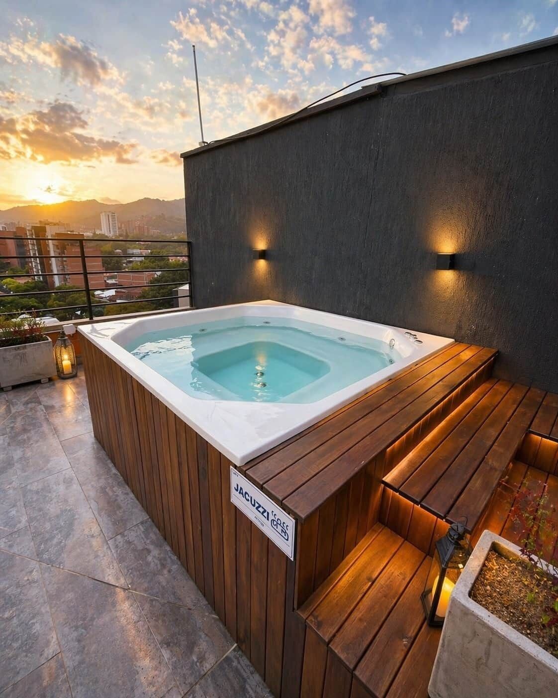 Bain à remous extérieur