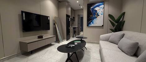 Appartement, 1 chambre, accessible aux personnes à mobilité réduite, fumeurs | Coin séjour