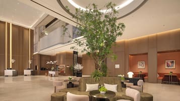 Área de estar no saguão