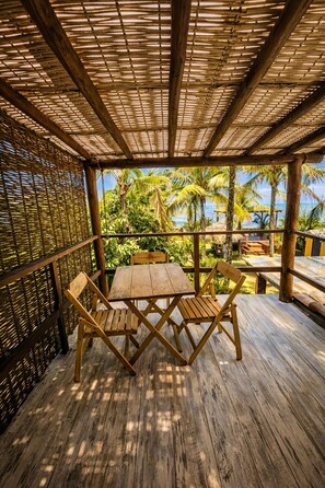 Outdoor dining - Exclusive beachfront house in the most privileged area of ​​Caraíva village (Caraíva)