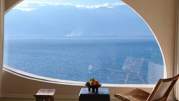 Luxury Double Room, Balcony, Ocean View | Free minibar, desk, laptop workspace, blackout curtains
