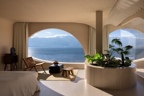 Luxury Double Room, Balcony, Ocean View | Beach/ocean view