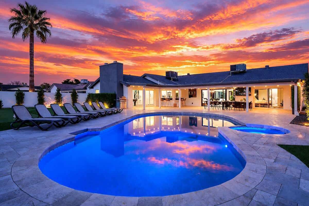 A heated pool