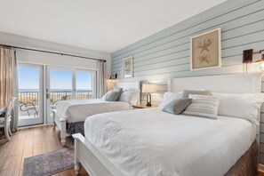 Room - Renovated Oceanfront Condo, Private Complex, Boardwalk to Beach (Fernandina Beach)