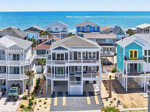 Brand-New Beach Paradise Steps From Shore