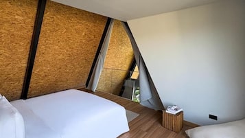 Vila standard, sacada, vista para o jardim