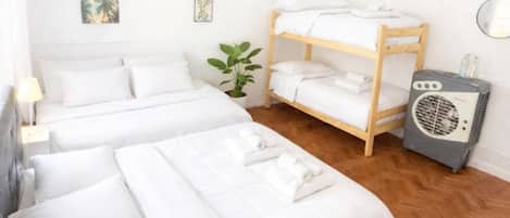 1 bedroom, internet, bed sheets