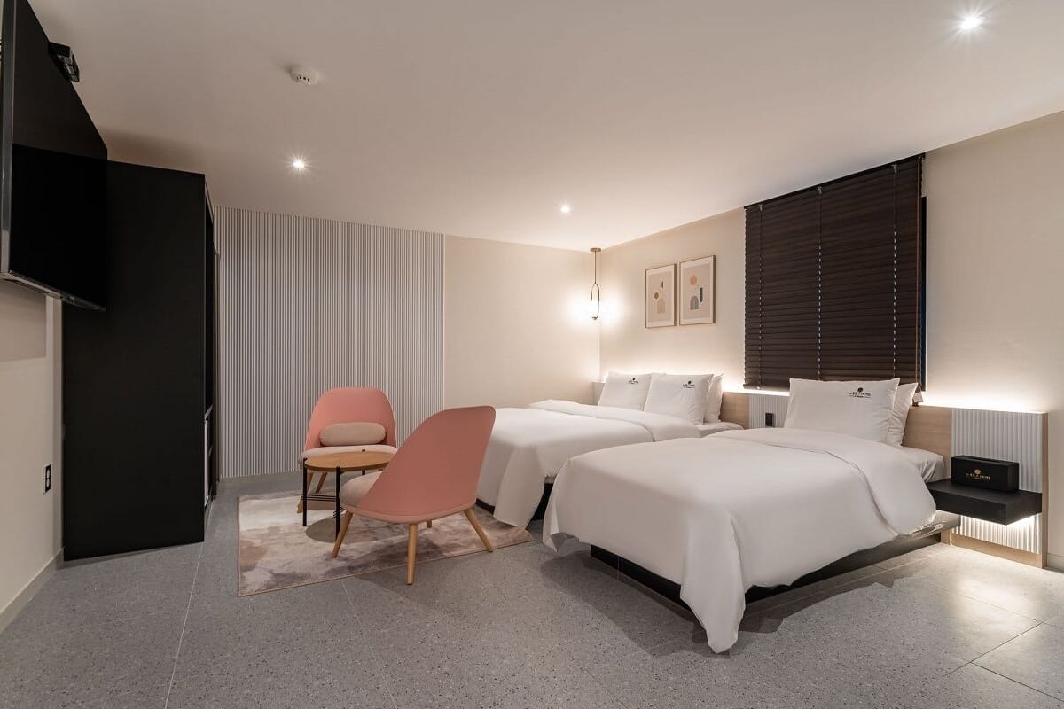 华丽双床房, 无烟房, 城市景观