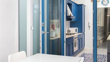 Appartement, uitzicht op zee | Dineren