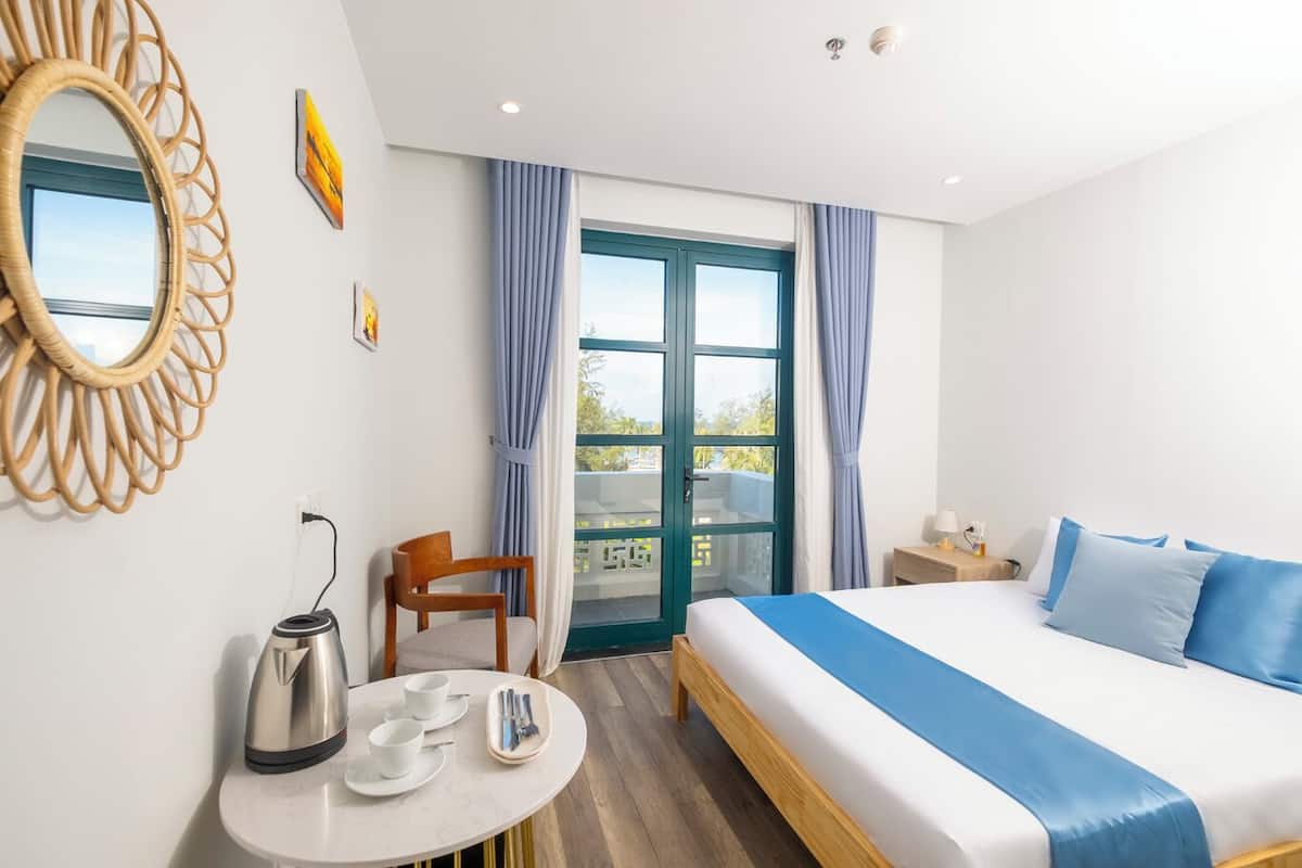 Chambre Double, balcon, vue mer