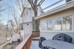 Outdoor dining - Walk to Beach! Serene Lake Michigan Home w/ Deck (Grand Haven)