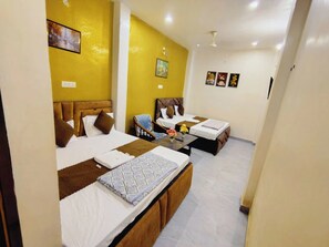 Family Double Room, Air conditioning | Hypo-allergenic bedding, desk, soundproofing, free WiFi - Luxury Hotel River Miles Inn Varanasi  (Varanasi)