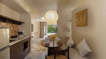 Kamar Single Desain, 1 Tempat Tidur King, pemandangan kota | Area keluarga