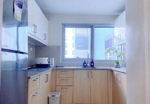 Deluxe appartement, uitzicht op de baai | Privékeuken