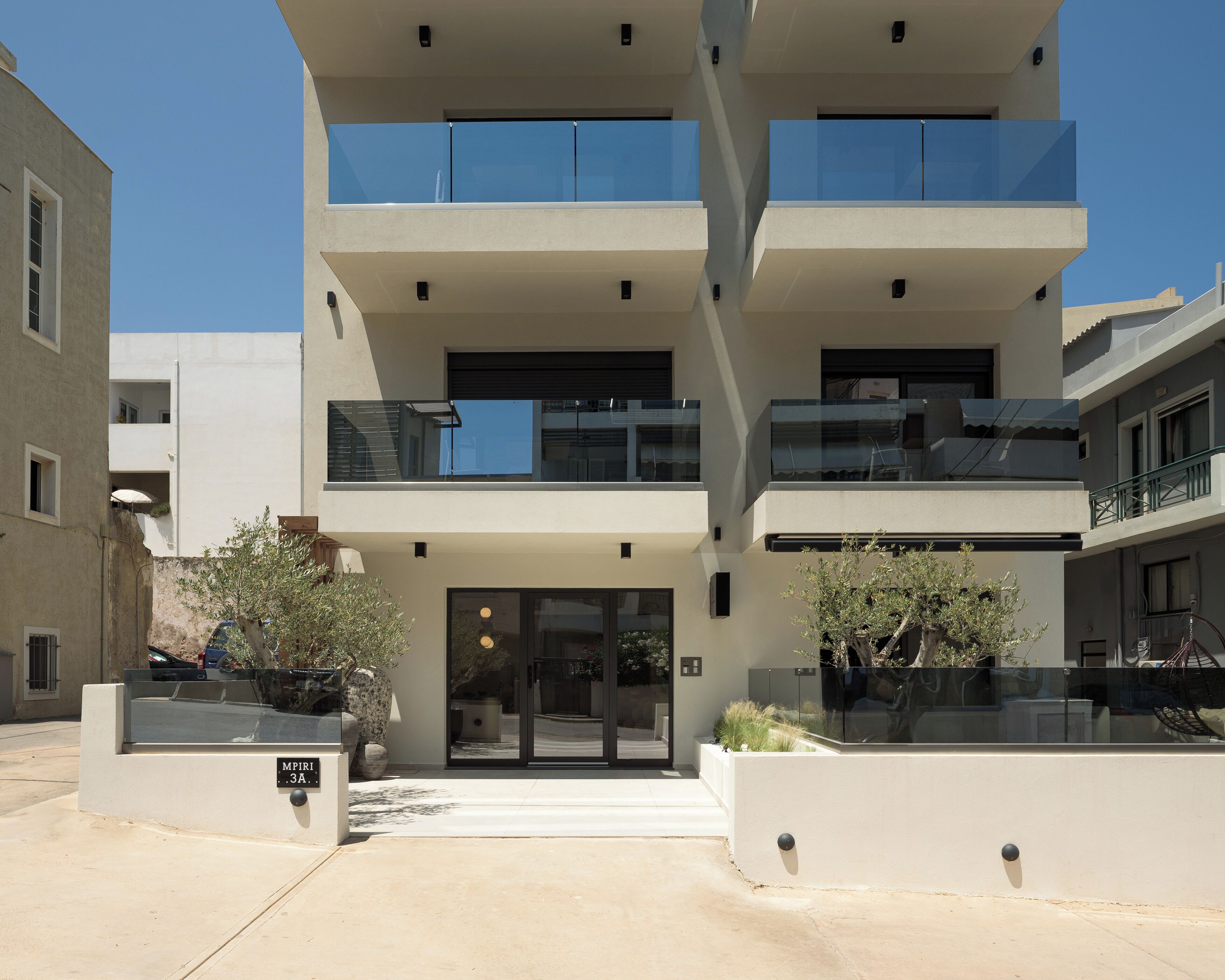 Voorkant van accommodatie