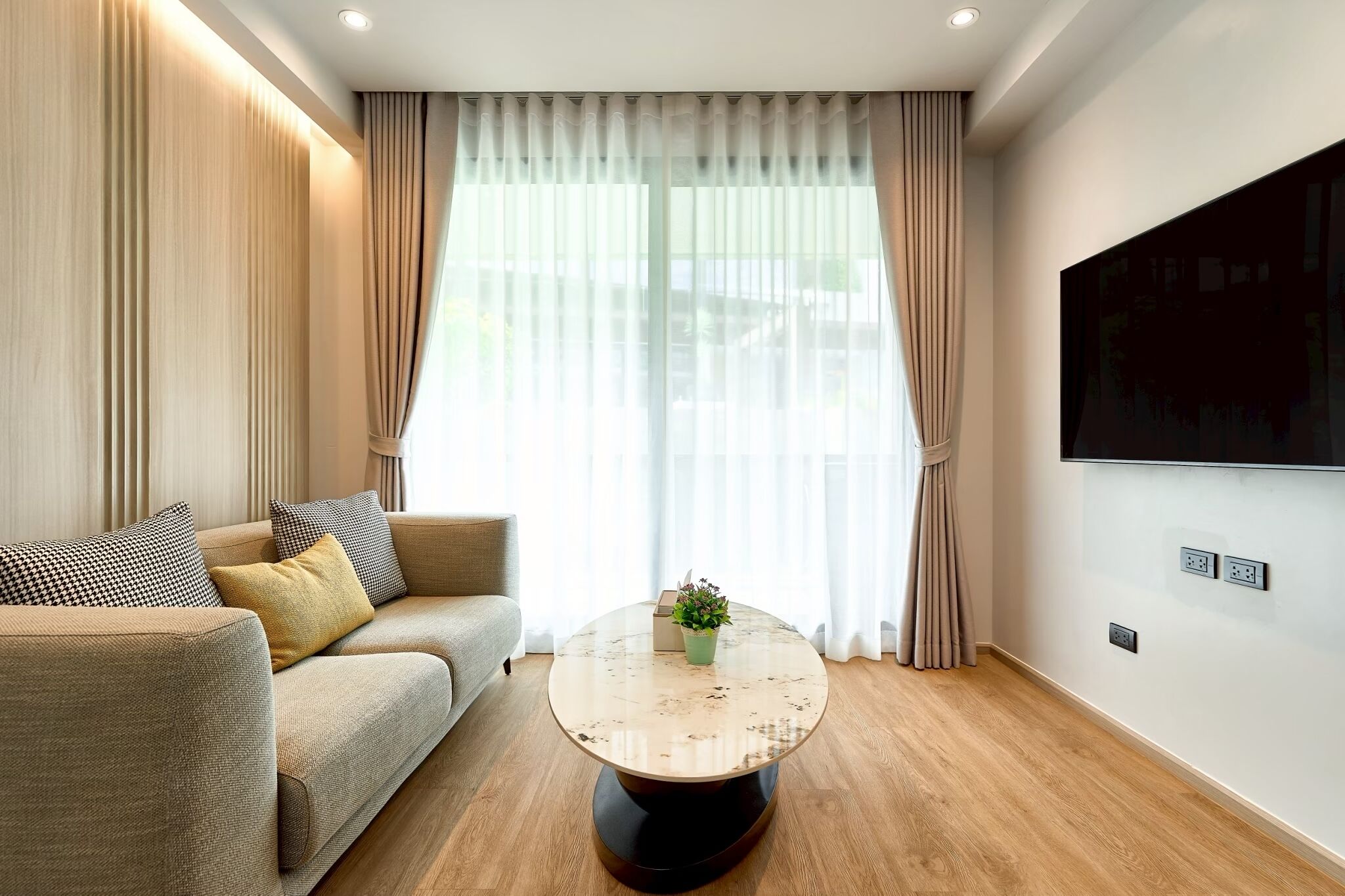 Deluxe-Dreibettzimmer | Wohnbereich