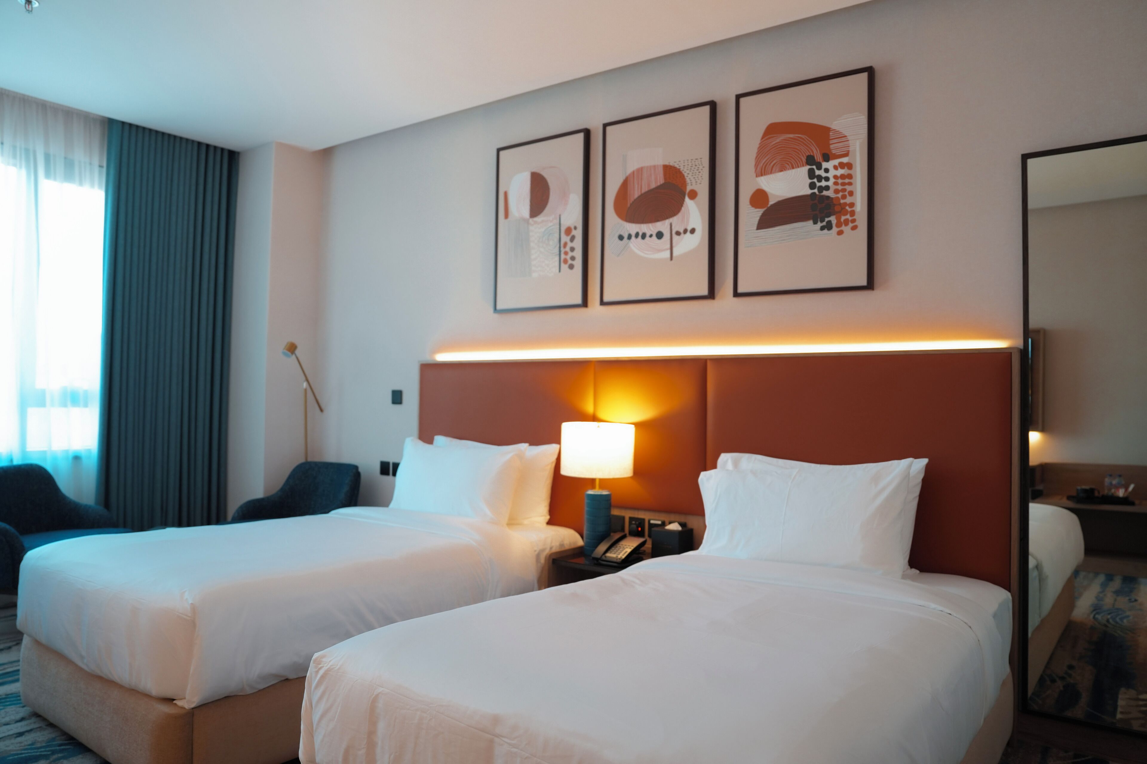 Phòng 2 giường đơn Deluxe, quang cảnh công viên