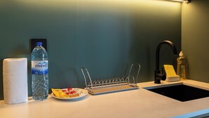Private kitchen - Modern Studio at Upside Living with Burj Khalifa View by Simply Comfort (Dubai)