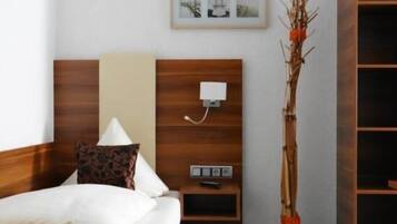 Desk, blackout drapes, soundproofing, iron/ironing board