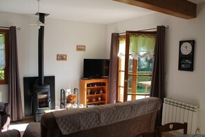 Fernseher, Kamin, Videospiele, DVD-Player