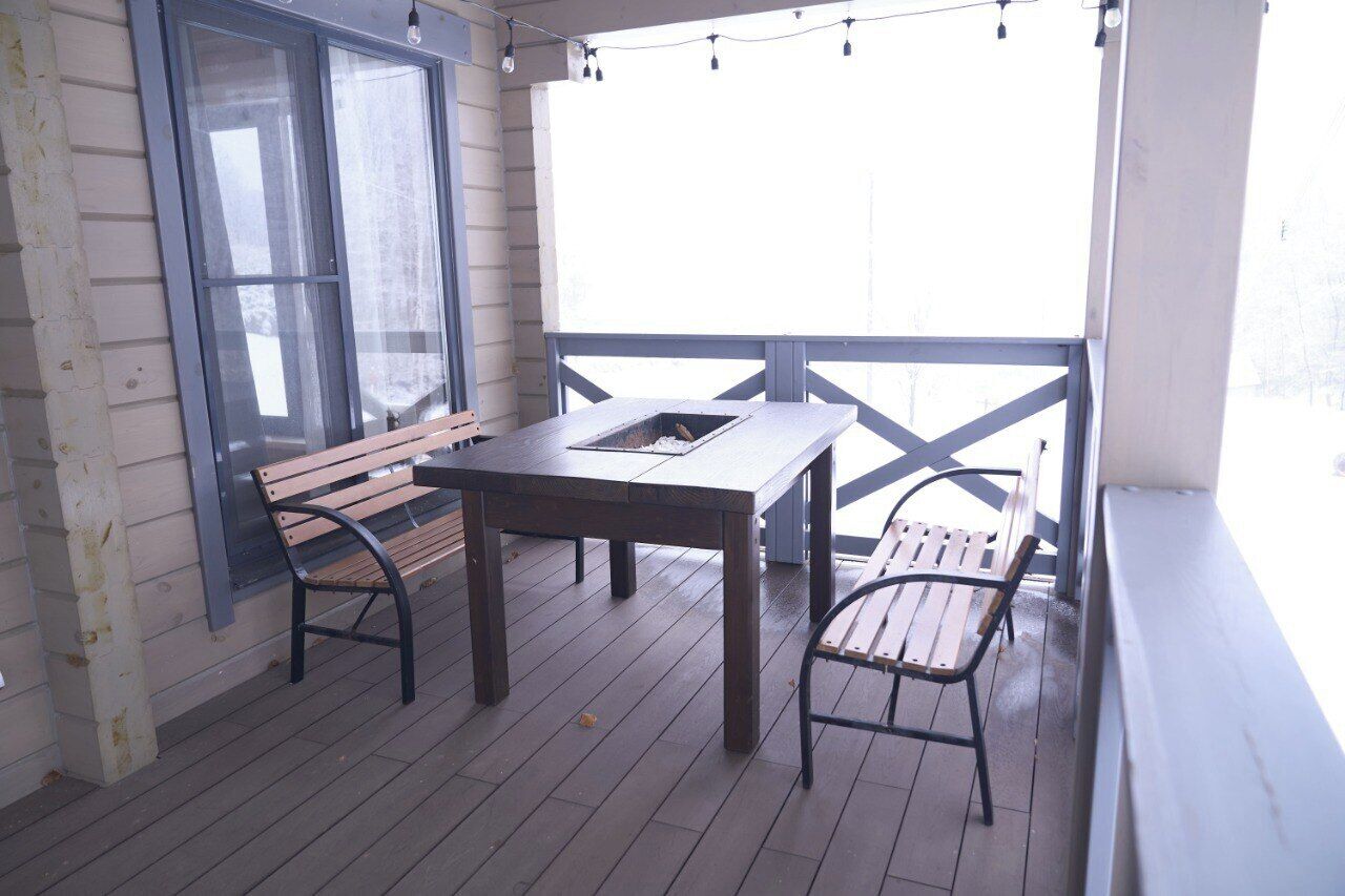 屋外ダイニングエリア