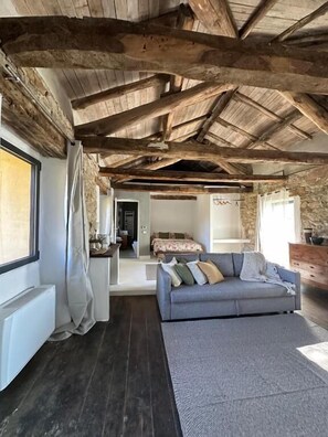 Suite Deluxe, vistas al patio | Zona de estar